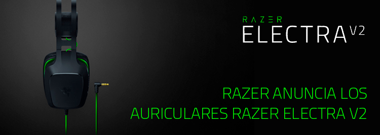 Razer anuncia los auriculares Razer Electra V2 con sonido surround virtual y estructura de aluminio