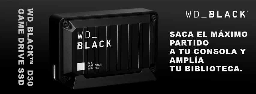 Saca el máximo partido a tu consola con la SSD WD_BLACK D30 Game Drive